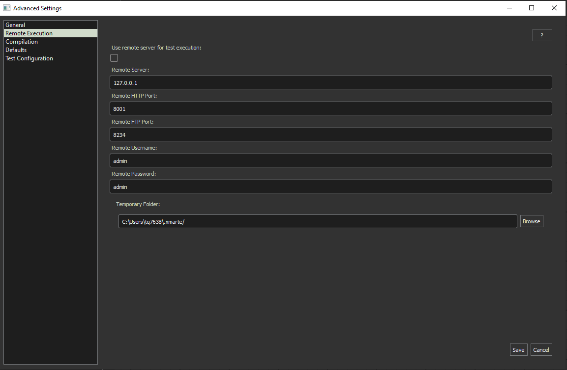 Application upon startup